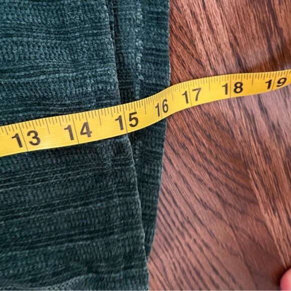 Emerald Green Velvet Cardigan Vintage Fairy 90s Coquette Cottagecore Whimsigoth - Picture 7 of 8